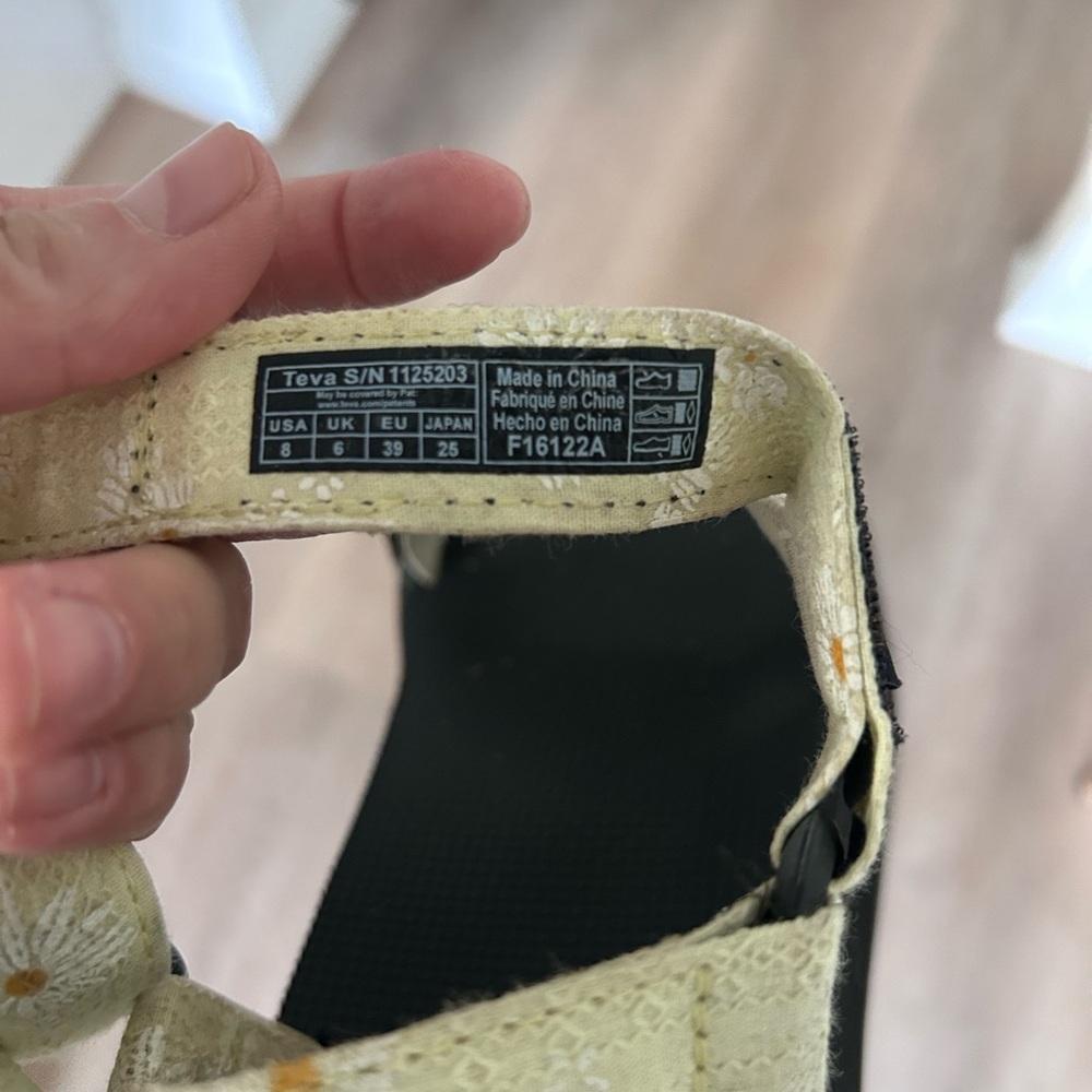 Teva Women's Adjustable Strap Sandals in Cream - Picture 9 of 12